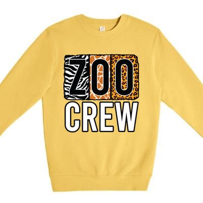 Zoo Crew Zookeeper Costume Safari Wildlife Animal Park Premium Crewneck Sweatshirt