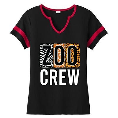 Zoo Crew Zookeeper Costume Safari Wildlife Animal Park Ladies Halftime Notch Neck Tee