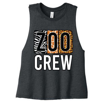 Zoo Crew Zookeeper Costume Safari Wildlife Animal Park Women's Racerback Cropped Tank