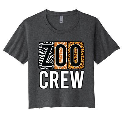 Zoo Crew Zookeeper Costume Safari Wildlife Animal Park Women's Crop Top Tee