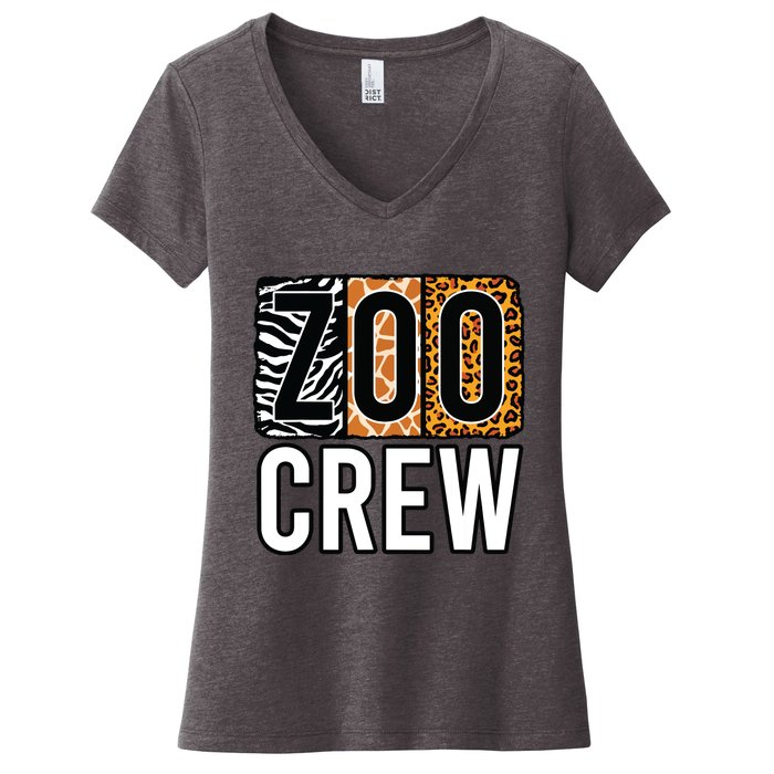 Zoo Crew Zookeeper Costume Safari Wildlife Animal Park Women's V-Neck T-Shirt