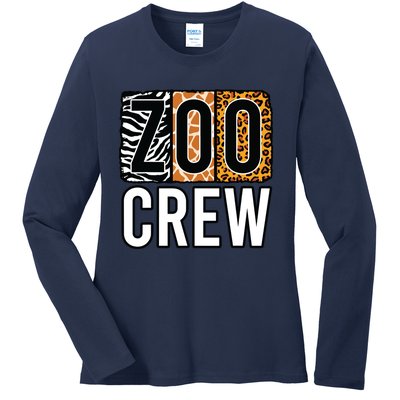 Zoo Crew Zookeeper Costume Safari Wildlife Animal Park Ladies Long Sleeve Shirt