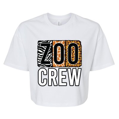 Zoo Crew Zookeeper Costume Safari Wildlife Animal Park Bella+Canvas Jersey Crop Tee