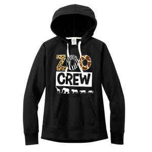 Zoo Crew Zookeeper Safari Wildlife Animal Lover Costume Women's Fleece Hoodie