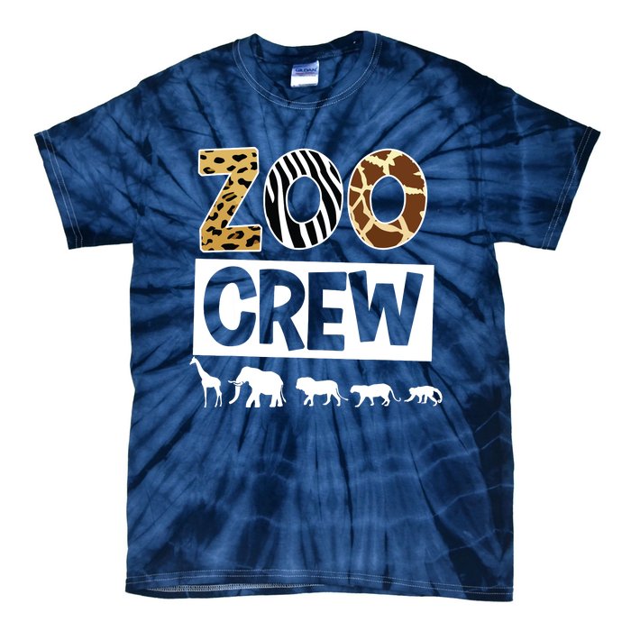 Zoo Crew Zookeeper Safari Wildlife Animal Lover Costume Tie-Dye T-Shirt