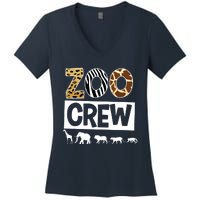 Zoo Crew Zookeeper Safari Wildlife Animal Lover Costume Women's V-Neck T-Shirt