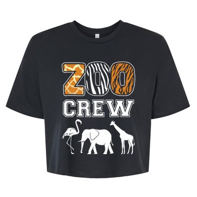 Zoo Crew Zoos Keeping Zoo Keeper Zookeeper Zookeeping Bella+Canvas Jersey Crop Tee