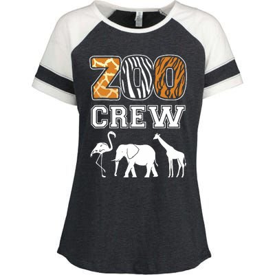 Zoo Crew Zoos Keeping Zoo Keeper Zookeeper Zookeeping Enza Ladies Jersey Colorblock Tee