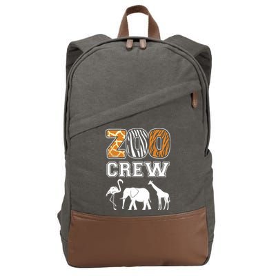 Zoo Crew Zoos Keeping Zoo Keeper Zookeeper Zookeeping Cotton Canvas Backpack