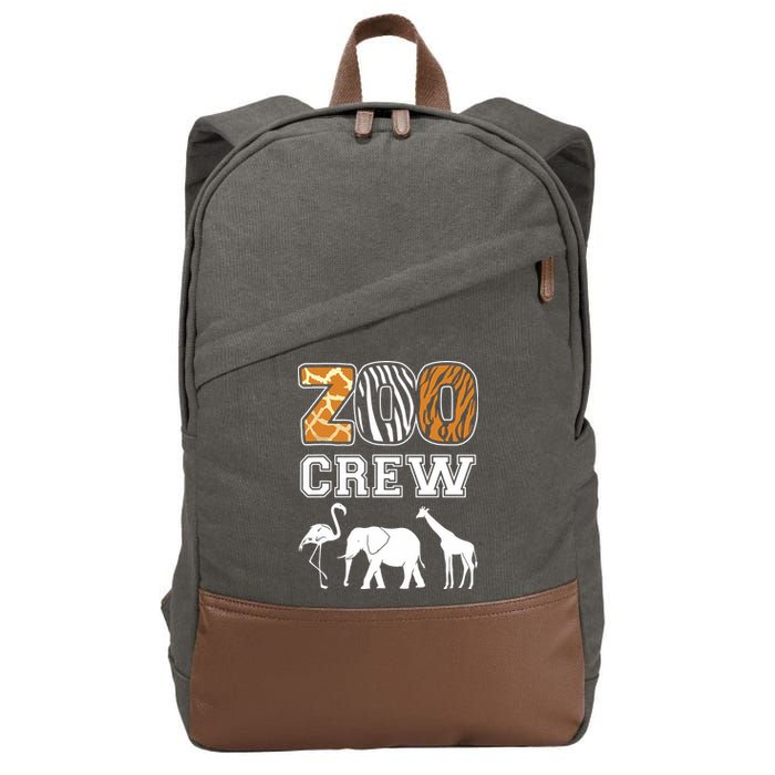Zoo Crew Zoos Keeping Zoo Keeper Zookeeper Zookeeping Cotton Canvas Backpack