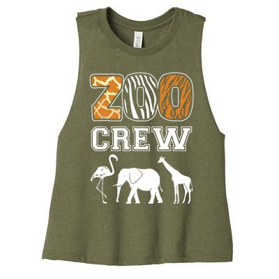 Zoo Crew Zoos Keeping Zoo Keeper Zookeeper Zookeeping Women's Racerback Cropped Tank