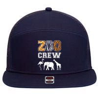 Zoo Crew Zoos Keeping Zoo Keeper Zookeeper Zookeeping 7 Panel Mesh Trucker Snapback Hat
