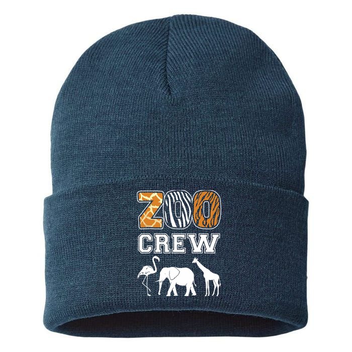 Zoo Crew Zoos Keeping Zoo Keeper Zookeeper Zookeeping Sustainable Knit Beanie