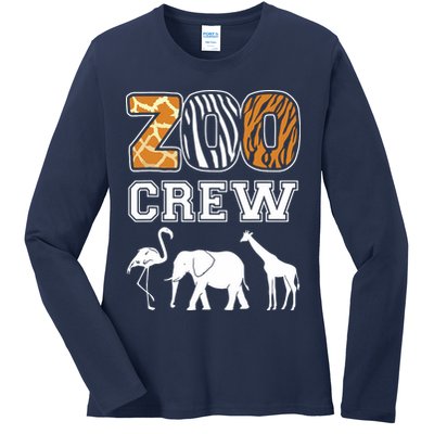 Zoo Crew Zoos Keeping Zoo Keeper Zookeeper Zookeeping Ladies Long Sleeve Shirt