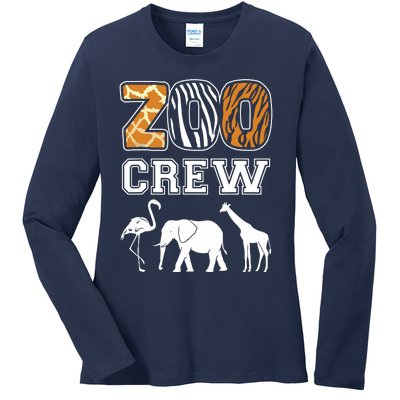 Zoo Crew Zoos Keeping Zoo Keeper Zookeeper Zookeeping Ladies Long Sleeve Shirt