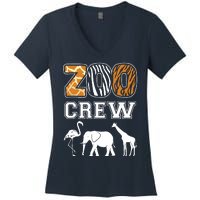 Zoo Crew Zoos Keeping Zoo Keeper Zookeeper Zookeeping Women's V-Neck T-Shirt