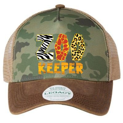 Zookeeper Costume Zebra Wild Print African Animal Keeper Legacy Tie Dye Trucker Hat