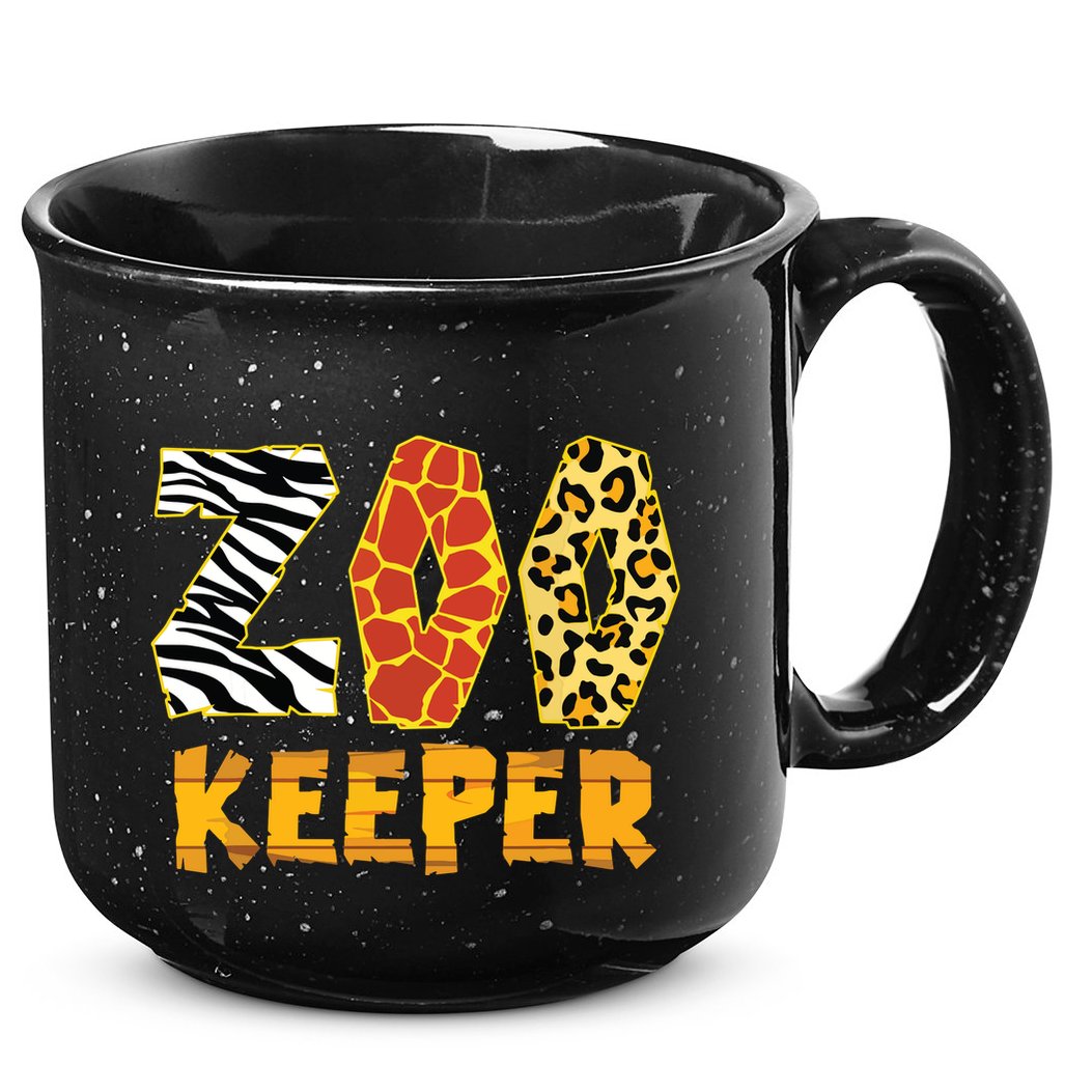 Zookeeper Costume Zebra Wild Print African Animal Keeper 15oz Campfire Ceramic Mug