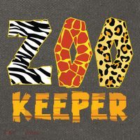 Zookeeper Costume Zebra Wild Print African Animal Keeper Cotton Canvas Backpack