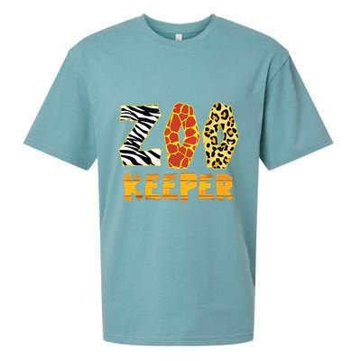 Zookeeper Costume Zebra Wild Print African Animal Keeper Sueded Cloud Jersey T-Shirt