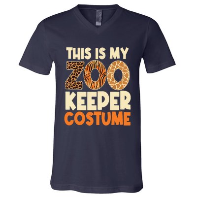 Zookeeper Costume Zoogoer Zoo Garden Animal Lover Keeper V-Neck T-Shirt