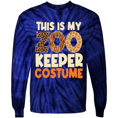 Zookeeper Costume Zoogoer Zoo Garden Animal Lover Keeper Tie-Dye Long Sleeve Shirt