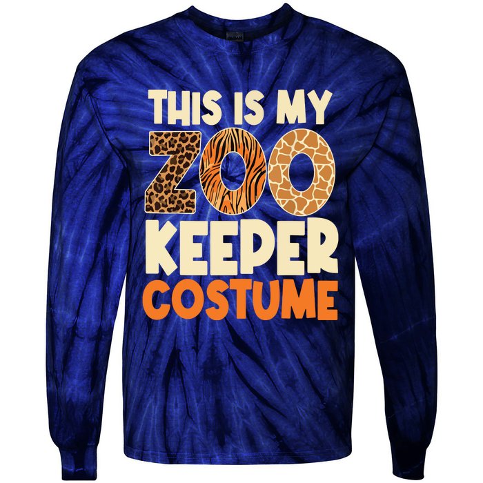 Zookeeper Costume Zoogoer Zoo Garden Animal Lover Keeper Tie-Dye Long Sleeve Shirt