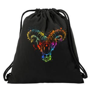 Zodiac Capricorn Drawstring Bag