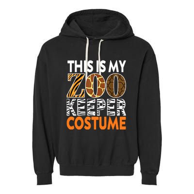 Zookeeper Costume Zoogoer Zoo Garden Animal Lover Keeper Garment-Dyed Fleece Hoodie