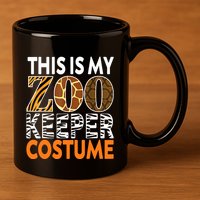Zookeeper Costume Zoogoer Zoo Garden Animal Lover Keeper 11oz C Handle Ceramic Mug
