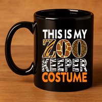 Zookeeper Costume Zoogoer Zoo Garden Animal Lover Keeper 11oz C Handle Ceramic Mug
