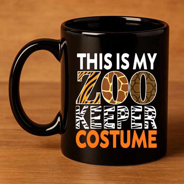 Zookeeper Costume Zoogoer Zoo Garden Animal Lover Keeper 11oz C Handle Ceramic Mug