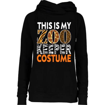 Zookeeper Costume Zoogoer Zoo Garden Animal Lover Keeper Womens Funnel Neck Pullover Hood