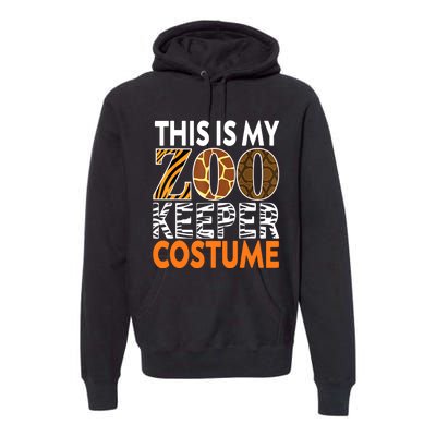 Zookeeper Costume Zoogoer Zoo Garden Animal Lover Keeper Premium Hoodie