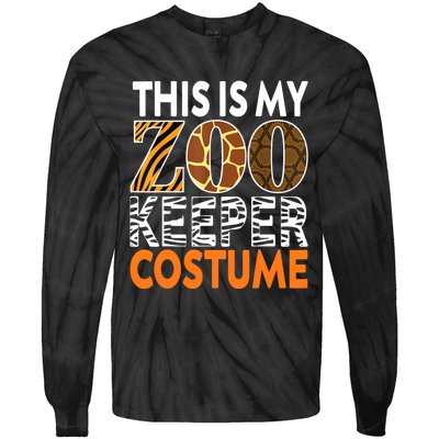 Zookeeper Costume Zoogoer Zoo Garden Animal Lover Keeper Tie-Dye Long Sleeve Shirt