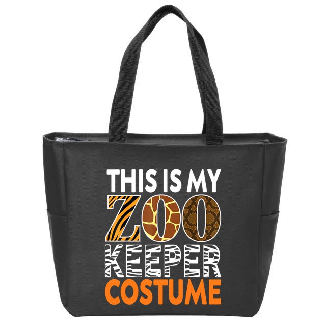 Zookeeper Costume Zoogoer Zoo Garden Animal Lover Keeper Zip Tote Bag