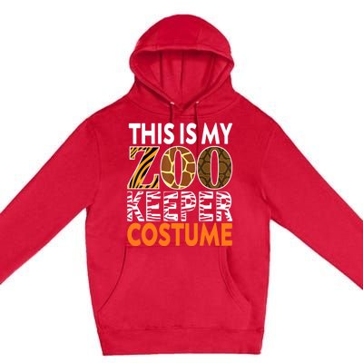 Zookeeper Costume Zoogoer Zoo Garden Animal Lover Keeper Premium Pullover Hoodie