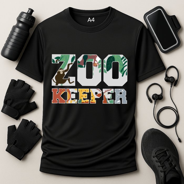 Zookeeper Design African Savanna Design Gift Cooling Performance Crew T-Shirt