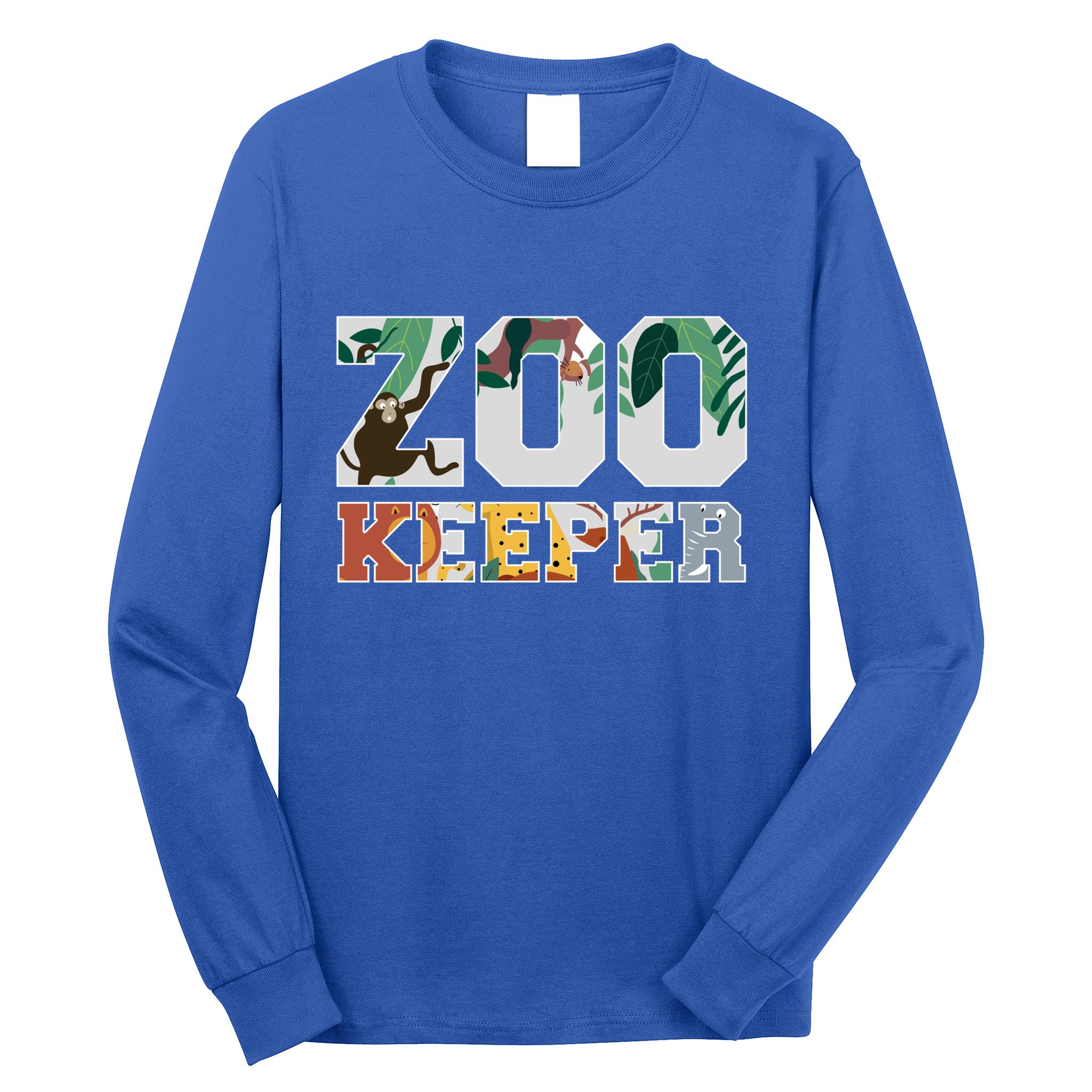 Zookeeper Design African Savanna Design Gift Long Sleeve Shirt