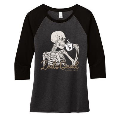 Zeds Dead Coffee Club Women's Tri-Blend 3/4-Sleeve Raglan Shirt