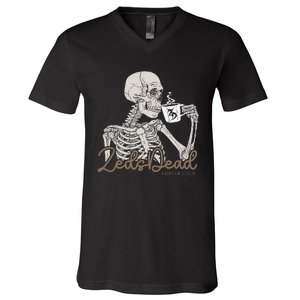 Zeds Dead Coffee Club Skeleton V-Neck T-Shirt