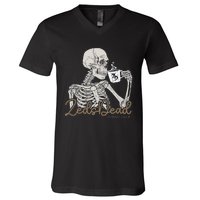 Zeds Dead Coffee Club Skeleton V-Neck T-Shirt