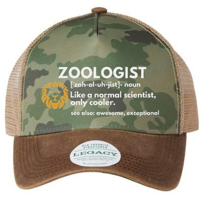 Zoologist Definition Funny Zoology Science Legacy Tie Dye Trucker Hat
