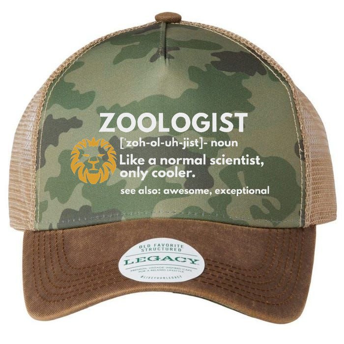 Zoologist Definition Funny Zoology Science Legacy Tie Dye Trucker Hat