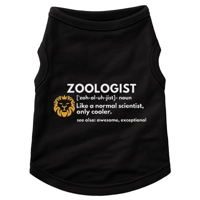 Zoologist Definition Funny Zoology Science Doggie Tank