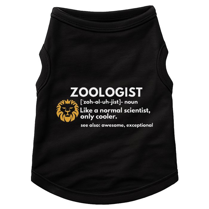 Zoologist Definition Funny Zoology Science Doggie Tank