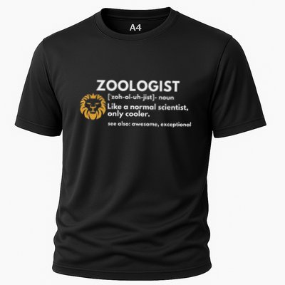 Zoologist Definition Funny Zoology Science Performance Shirt