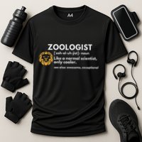 Zoologist Definition Funny Zoology Science Performance Shirt