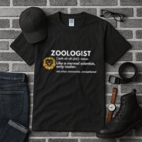 Zoologist Definition Funny Zoology Science Tall T-Shirt