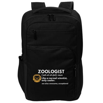 Zoologist Definition Funny Zoology Science Impact Tech Backpack